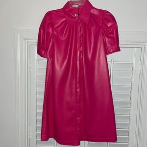 Alice + Olivia Jem Vegan leather dress